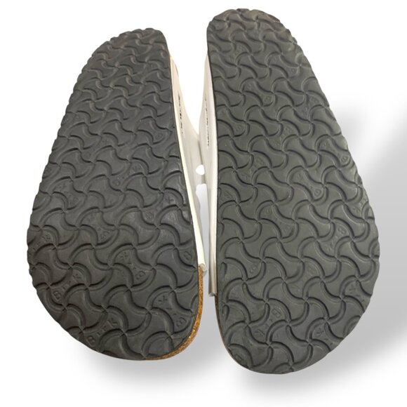 Birkenstock Women's White Arizona Jesus Sandals Sz 10 Slip-on Lagenlook - Picture 11 of 12